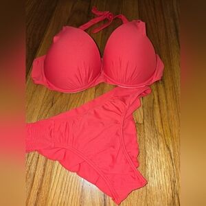 Chic Coral Bikini Set